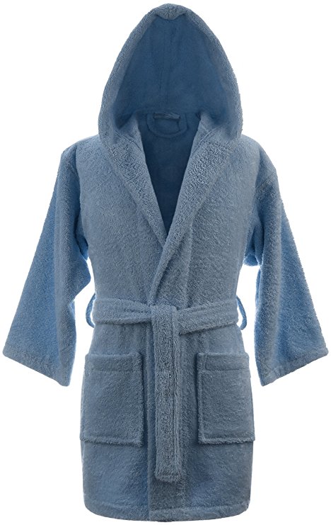 Boys Terry Hooded Bathrobe 100% Cotton Made in Turkey