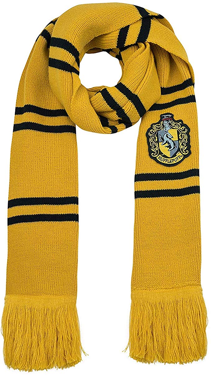 Cinereplicas - Harry Potter - Scarf - Ultra soft - Deluxe Edition - Officially licensed - Hufflepuff - 190 cm - Yellow & black