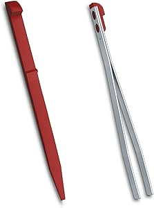 Victorinox Colour toothpick   tweezers spares for SMALL 58mm swiss army knife (Red)