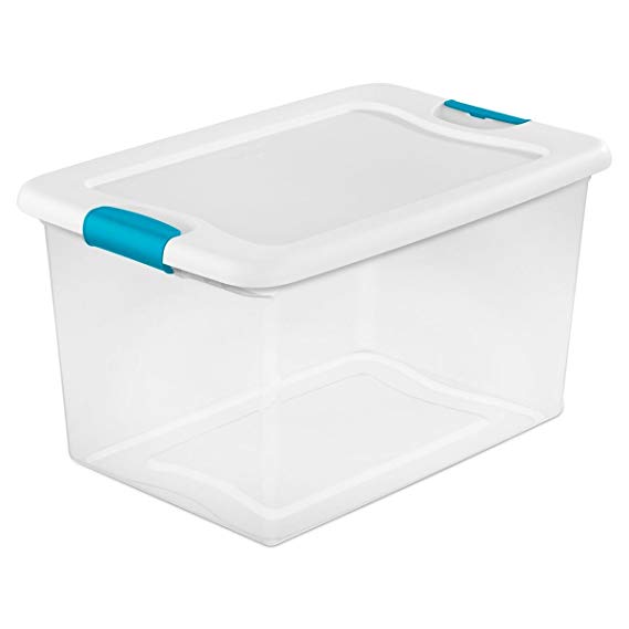 STERILITE 64 Qt./61 L Latching Box, White