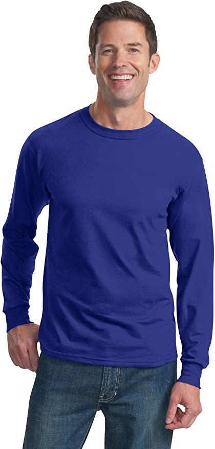 Fruit of the Loom Men's Long Sleeve Cotton T-Shirt