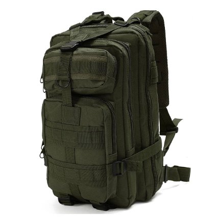 OUTERDO Military Tactical Rucksacks Backpack Camping Hiking Trekking Outdoor Sport Bag 30L 600D Nylon Multicolor 10.23 x 9.05 x 18.50inch