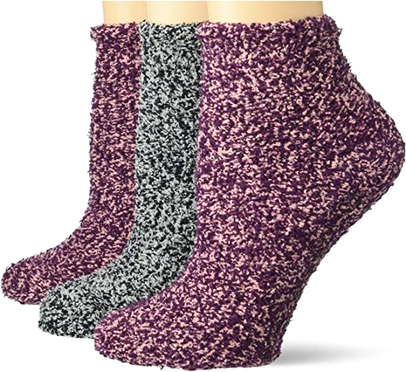 Dr. Scholl's womens 2 Pack Soothing Spa Low Cut Lavender   Vitamin E Socks With Silicone Treads