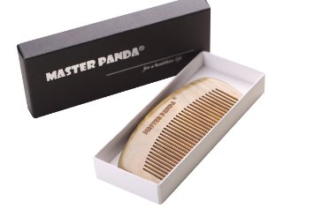 Master Panda Handmade Natural Green Sandalwood Hair Comb with Natural Wood Aromatic Scent MP1201