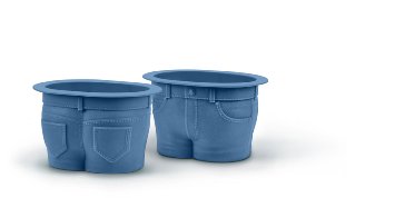 Fred & Friends MUFFIN TOPS Denim-Style Baking Cups, Set of 4