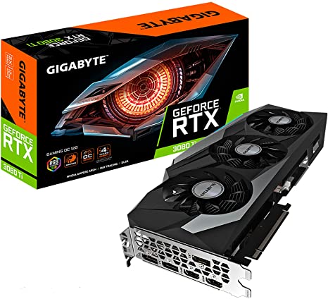 GIGABYTE GeForce RTX 3080 Ti Gaming OC 12G Graphics Card, 3X WINDFORCE Fans, 12GB 384-Bit GDDR6X, GV-N308TGAMING OC-12GD Video Card