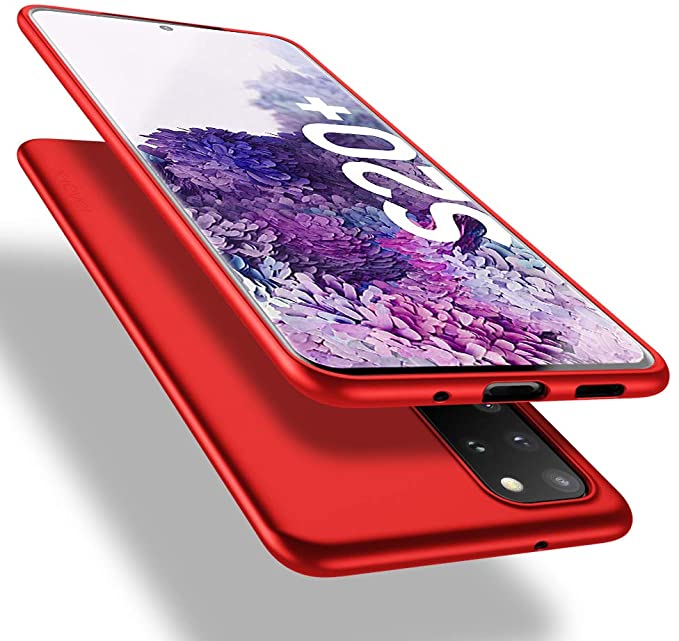 X-level Samsung Galaxy S20  Plus Case, Slim Fit Soft TPU Ultra Thin S20 Plus Mobile Phone Cover Matte Finish Coating Grip Phone Case for Samsung Galaxy S20 Plus - Red