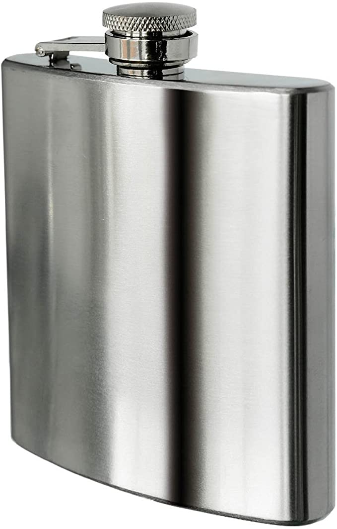 E FAST CE4 Stainless Steel Hip Flask - 6oz