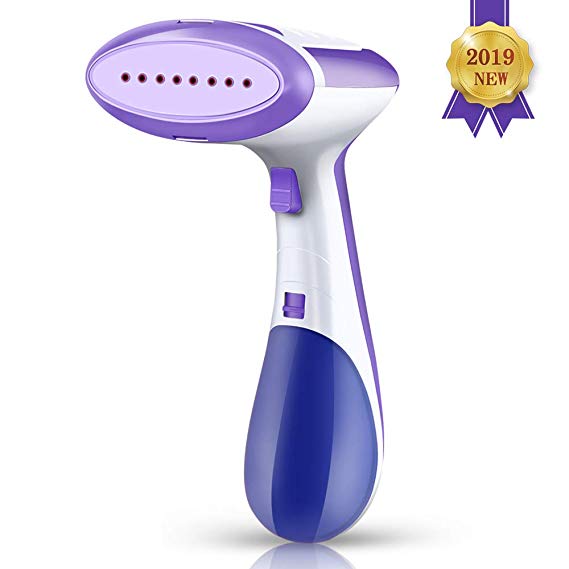 Winjoy Steamers for Clothes, Handheld Mini Portable Garment Steamer for Travel and Home, 240ml High Capacity Water Tank Fast Heat-up Auto-Off Anti-Leakage Fabric Steamer- 2019 Upgraded