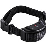 Zacro Dog No Bark Collar for Bark Control w 7 Levels Adjustable Sensitivity Control Black for 15-120 Pounds Dogs Stimulation of No Harm Warning Beep and Vibration