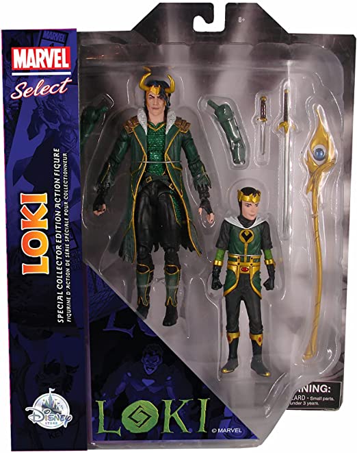 Marvel Select Diamond Loki with Kid Loki Special Collector Edition Action Figure Set