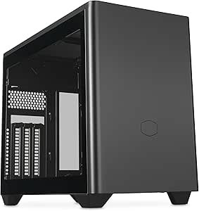 Cooler Master MasterBox NR200P V2 Mini ITX Computer Case - Glass Side Panel, Vertical GPU Layout, PCIe 4.0 x16 Riser Cable, Tool-Free 360 Degree Access, 120mm PWM Fan, USB 3.2 Gen 2x2 Type-C