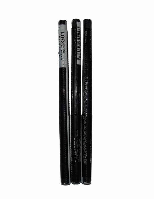 Lot of 3 - Avon Glimmersticks Eye Liner Blackest Black