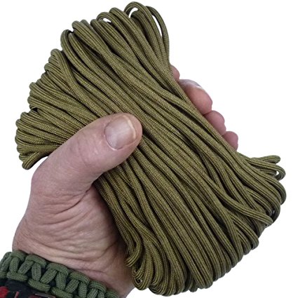 MilSpec Paracord / Parachute Cord, 8 or 11 Strands, 600 or 800 lb. Break Strength. Guaranteed Military Specification Compliant, 550 or 750 Survival Cord, Made in USA. 2 EBooks & Copy of MIL-C-5040H.