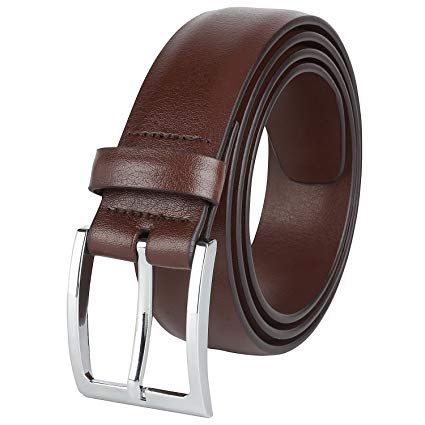 Savile Row Mens Dress Belt 35MM 1.38" wide Black Brown & Reversible