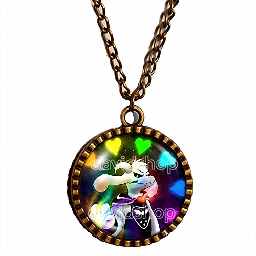 Undertale Necklace Art Pendant Fashion Jewelry Game Gift Flowey Cosplay Undyne
