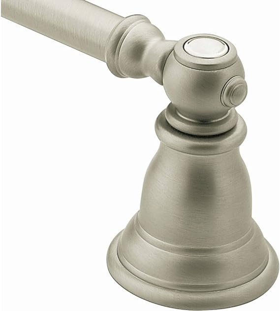 Moen YB5418BN Kingsley 18-Inch Single-Towel Bar, 18 Inch, Brushed Nickel