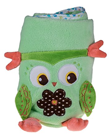 Premium Soft Green Roll Up Owl Child's Blanket