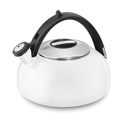 Cuisinart CTK-EOS2W Peak Porcelain Enamel on Steel Tea Kettle, White