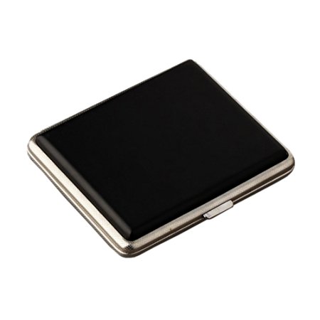 Boshiho® Metal Cigarette Case for Men Coverd with PU Leather Chrismas Gift for Father