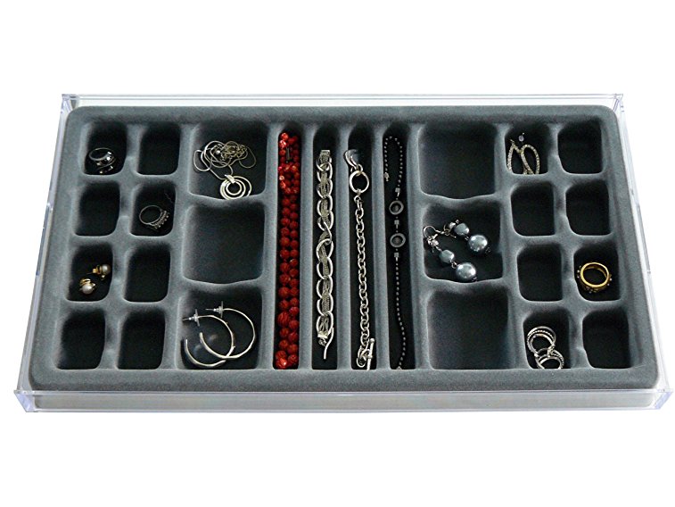 Jewelry Organizer Stack Em' 26 compartments All In One Drawer Jewelry Tray, Axis 3331