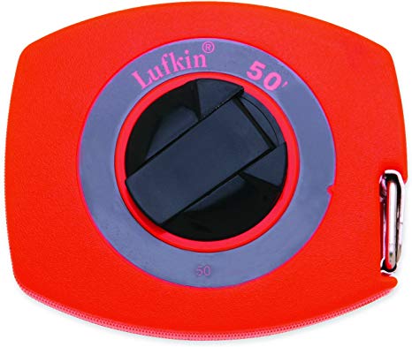 Crescent Lufkin 3/8" x 50' Hi-Viz Orange Universal Lightweight Yellow Clad Tape Measure - 50