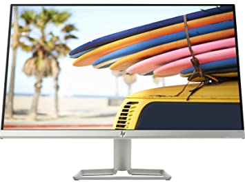 HP 24 Inch Ultra-Slim Full Hd Computer Monitor -AMD Freesync, Built-in Speakers, IPS Panel with Hdmi and Vga Ports - HP 24Fw Display with Audio - 4Tb30Aa (Silver)