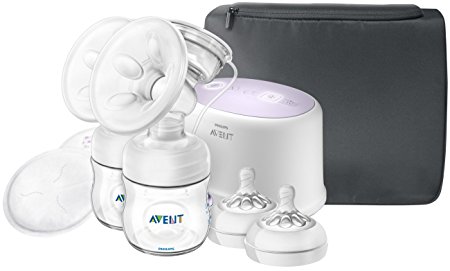 Philips Avent Double Electric SCF334/22 Breast Pump, White