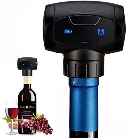 Electric Wine Stopper, Automatic Reusable Wine Vacuum Bottle Stopper, Wine Saver Vacuum Pump Keep Wine Fresh, Best Gift For Wine Lover