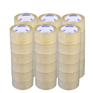 Goplus® 36 Rolls-2"x110 Yards(330' ft)-Box Carton Sealing Packing Package Tape