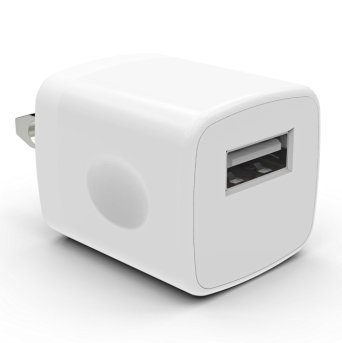 Spark Electronics 1PC White Universal USB Port Colors USB AC/DC Power Adapter Home Wall Charger Plug W/ Easy Grip for iPhone 6/6 plus 5S 5 4S Samsung Galaxy S5 S4 S3