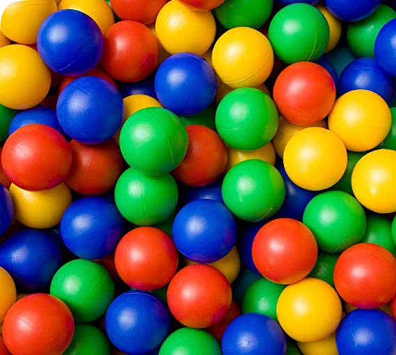 Multi-coloured Kids Balls Children's Plastic Toy Ball Pits Pool 200 per pack By HOME HUT®