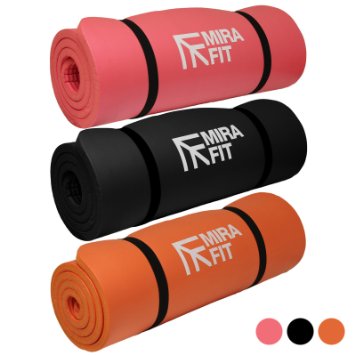 MiraFit 15mm Extra Thick Exercise Floor Mat - Choice of Colours