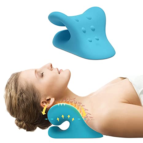 Cascade Neck And Shoulder Relaxer Cervical Stretcher Neck For Pain & Neck Hump Corrector Relaxer Cases for Pills (Relaxer) (Relaxer)