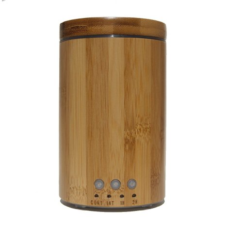 Real Bamboo Ultrasonic Aromatherapy Essential Oil Diffuser and Humidifier with Cool Mist