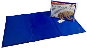 Peppy Pooch Pet Cooling Mat - Soft Gel Comfort For Dogs. Durable, Safe, Non-Toxic & Easy To Clean. Large Size (35”x 20”)