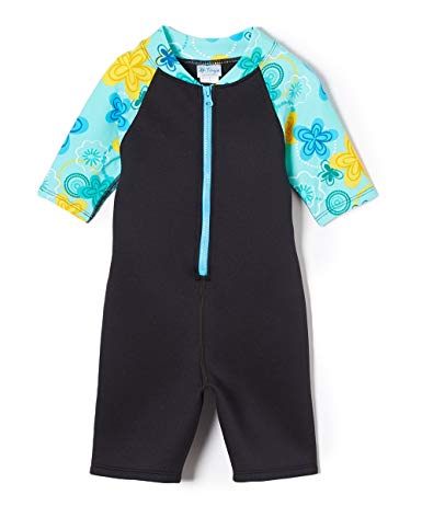 Tuga Girls Thermal Shorty Wetsuit 1-14 Years, UPF 50  Sun Protection