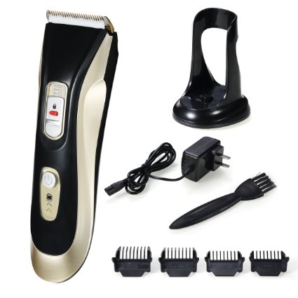 Glyby Pet Grooming Clippers, Professional Waterproof Electric Clipper for Dog or Cat Use with Rechargeable Lithium Battery