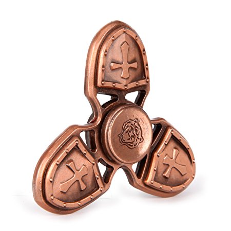 Fidget Hand Spinner Toys Stress Reducer High Speed and Perfect for ADD,ADHD, Anxiety and Autism Adult Children by RUIVAN (Red copper)