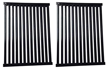 Broilmann Porcelain Cooking Grid Grate Fits Weber Spirit 200 series, Spirit 500 & Genesis Silver A, Weber NO.7522, 7521,7523 (15 x 11.3 x 0.5), 2 Pack