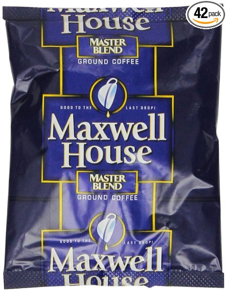 Maxwell House Master Blend Ground Coffee, 1.1-Ounce Packages (Pack of 42)