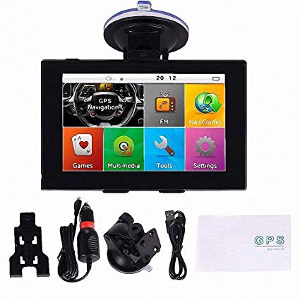 GPS for Car, 5 inches Spoken Turn-to-Turn Navigation System for Cars, GPS Navigation for Car, Lifetime Map Update