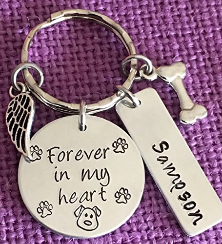 Dog Memorial Keychain - Personalized Dog Memorial - Remembrance - Sympathy Gift