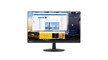 Lenovo L24q-30 23.8-inch QHD (2560 x 1440) LED Backlit IPS Monitor, FreeSync, Widescreen, 3-Side Narrow Bezels, 75Hz, 4ms, HDMI, DP, Title, VESA Mount, 65FBGCC1US, Raven Black