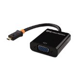 Cable Matters Active Micro HDMI to VGA Male to Female Adapter with 3 Feet USB Power Cable in Black