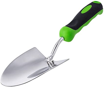 Garden Trowel - Stainless Steel - This Heavy Duty Hand Tool Can Be Used As a Small Shovel, Spade or Hoe for Planting and Digging - Comfortable Ergonomic Handle - Gardening Supply - Gardenbrite