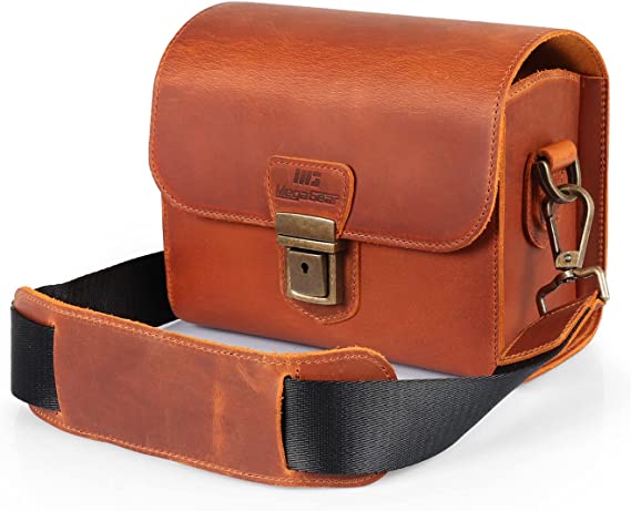  MegaGear Genuine Leather Camera Messenger Bag for