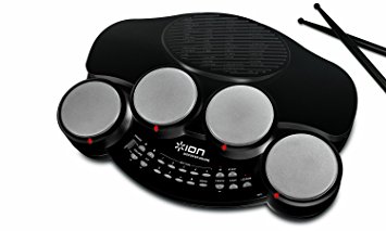 ION Audio Discover Drums USB Electronic Drum Kit with Virtual Teacher - Black