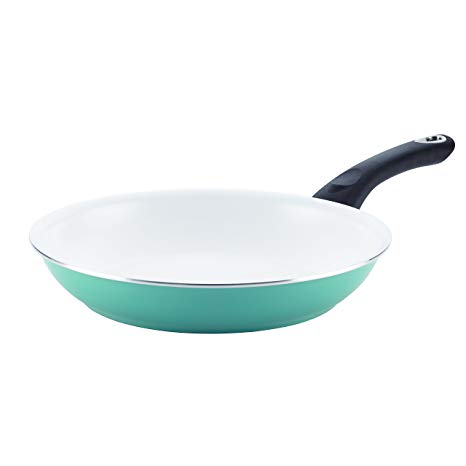 Farberware 17503 PURECOOK Ceramic Nonstick Cookware 10-Inch Skillet, Aqua