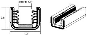 CRL Rigid Unbeaded Glass Channel for Checker Taxi and International Truck - 96 in long